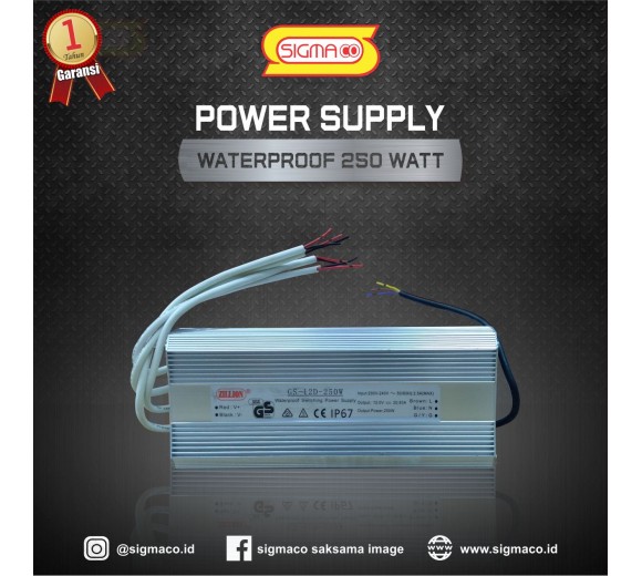 Power Supply 12V 250W 20.83A